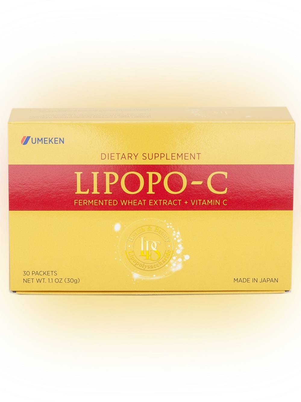 NWT! UMEKEN LIPOPO-C Immune Boost Fermented Wheat Extract + Vitamin C Japan 1mo